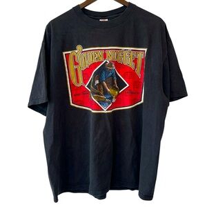 VTG Golden Nugget Casino 90s Combed Cotton Black Short Sleeve Shirt USA Sz XL